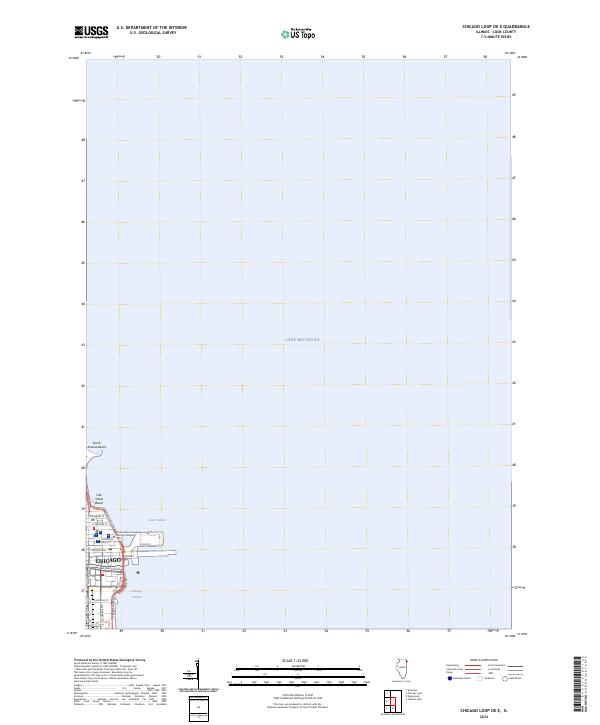 US Topo 7.5-minute map for Chicago Loop OE E IL