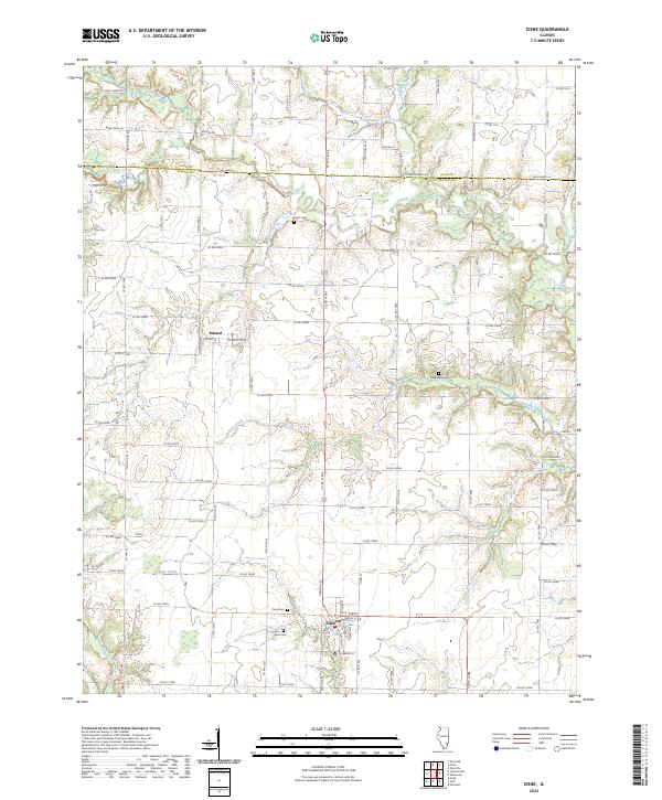 US Topo 7.5-minute map for Cisne IL
