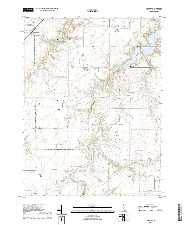 US Topo 7.5-minute map for Clarksdale IL