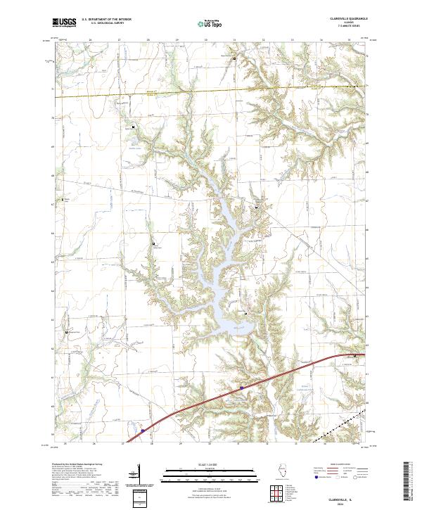 US Topo 7.5-minute map for Clarksville IL