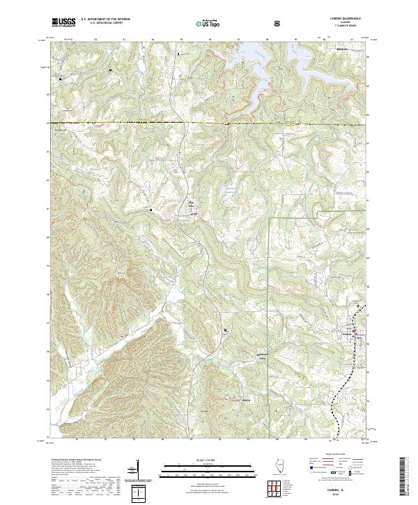 US Topo 7.5-minute map for Cobden IL