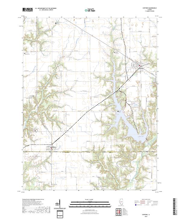 US Topo 7.5-minute map for Coffeen IL