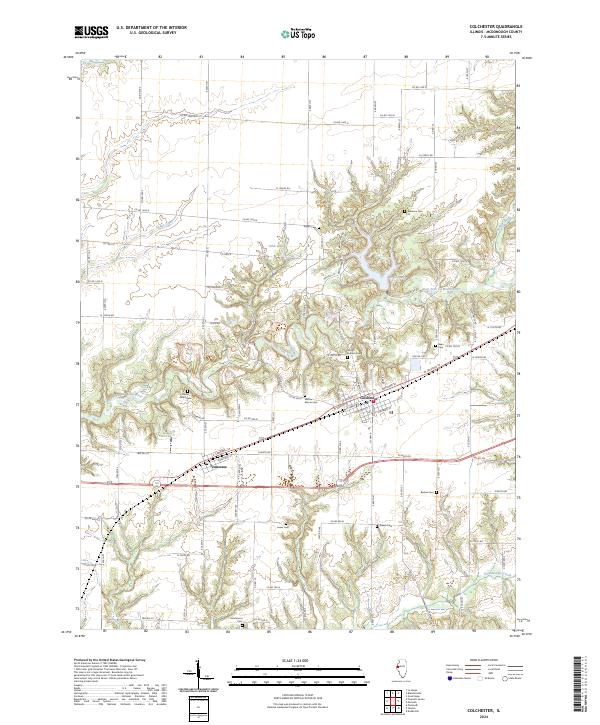 US Topo 7.5-minute map for Colchester IL