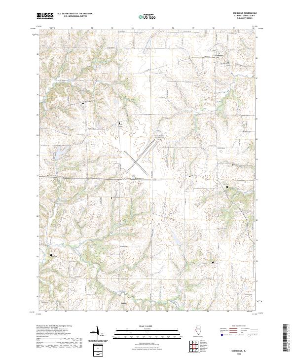 US Topo 7.5-minute map for Columbus IL