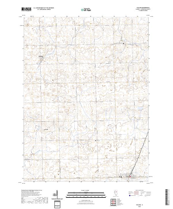 US Topo 7.5-minute map for Cullom IL