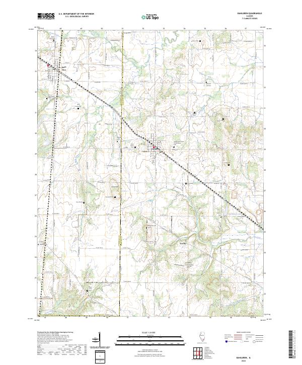 US Topo 7.5-minute map for Dahlgren IL