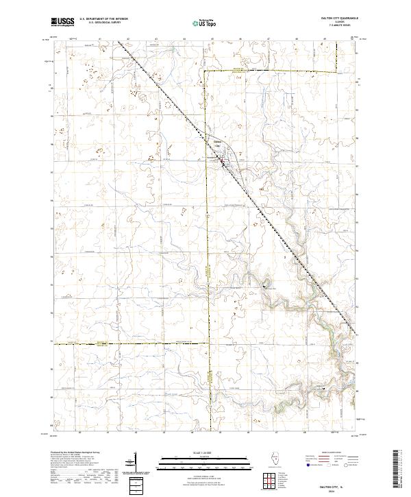 US Topo 7.5-minute map for Dalton City IL