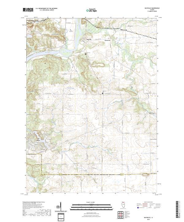 US Topo 7.5-minute map for Daysville IL