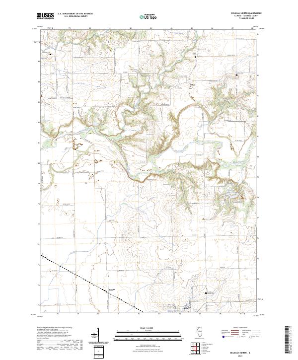 US Topo 7.5-minute map for Delavan North IL