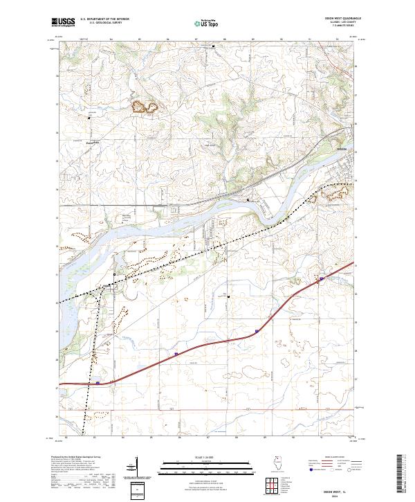 US Topo 7.5-minute map for Dixon West IL