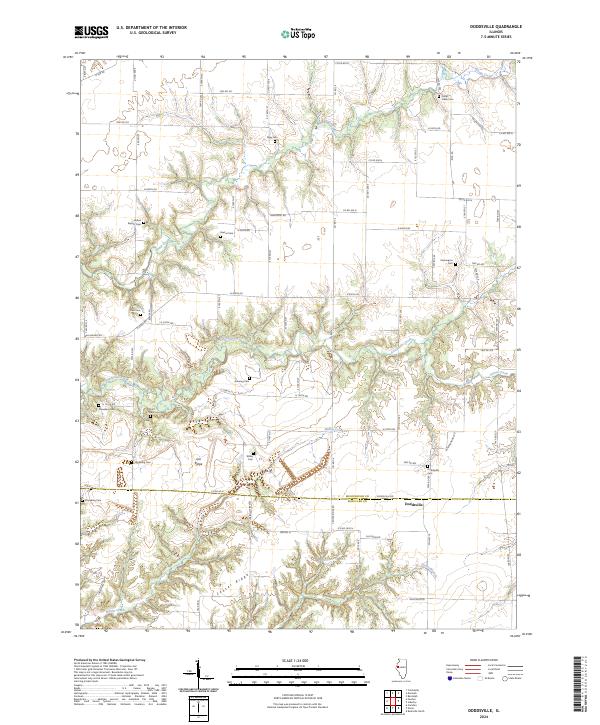US Topo 7.5-minute map for Doddsville IL