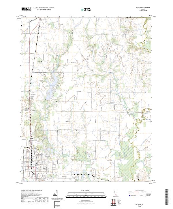 US Topo 7.5-minute map for Du Quoin IL