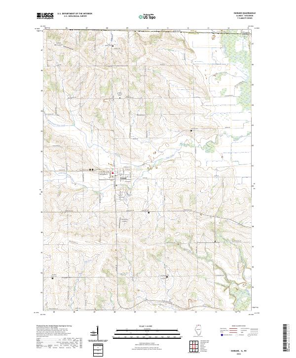 US Topo 7.5-minute map for Durand ILWI