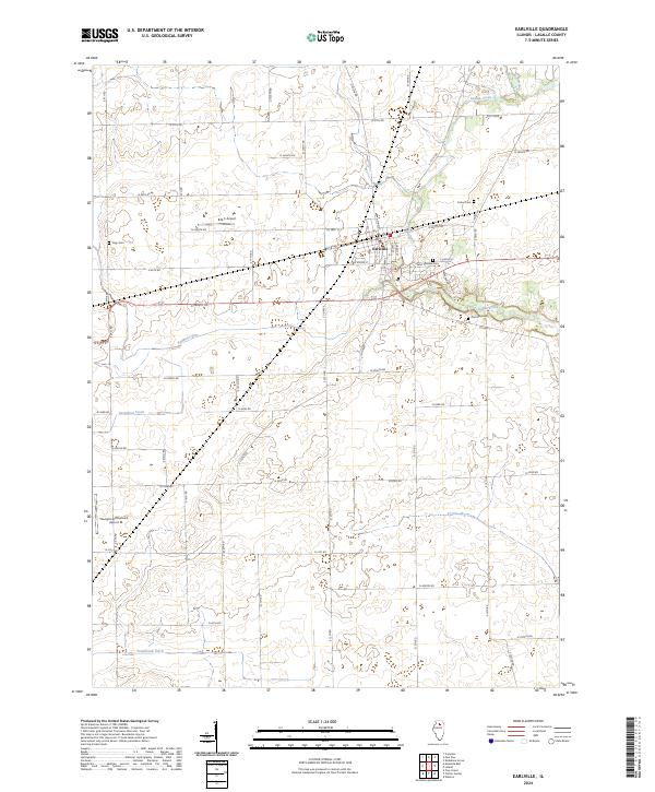 US Topo 7.5-minute map for Earlville IL