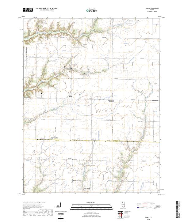 US Topo 7.5-minute map for Eberle IL