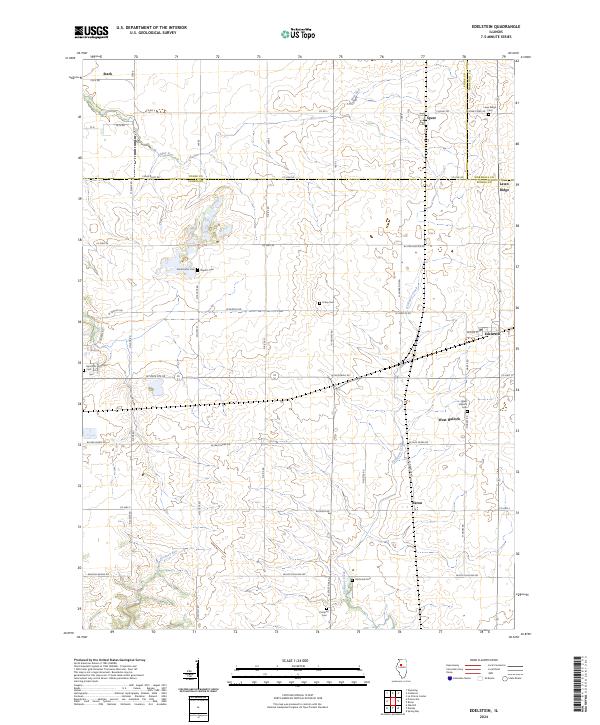 US Topo 7.5-minute map for Edelstein IL