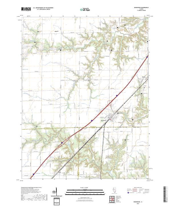 US Topo 7.5-minute map for Edgewood IL