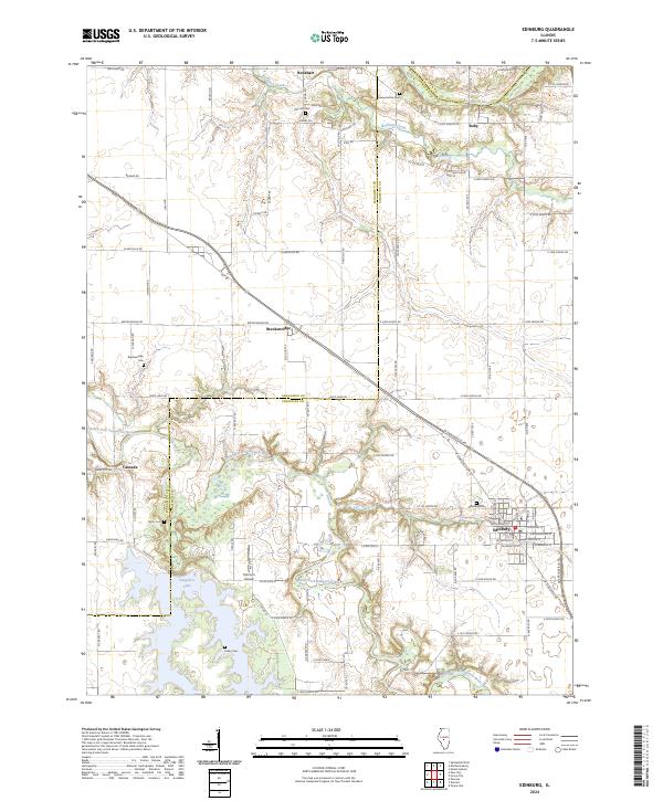 US Topo 7.5-minute map for Edinburg IL