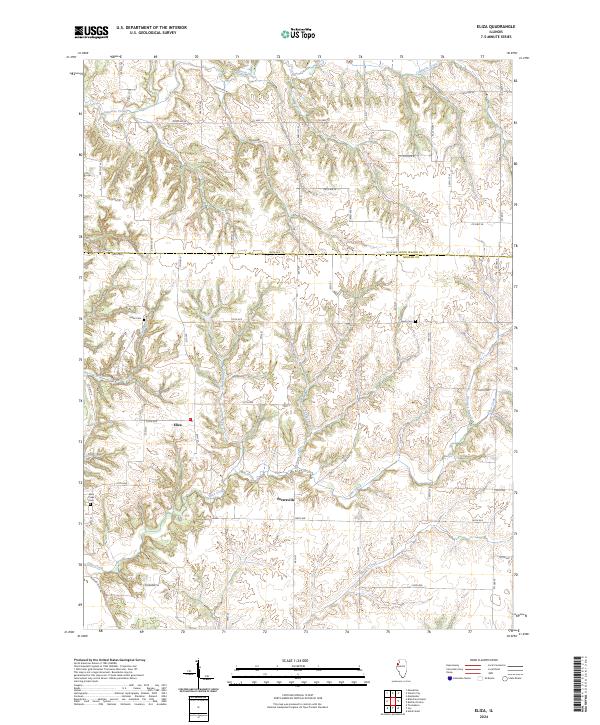 US Topo 7.5-minute map for Eliza IL