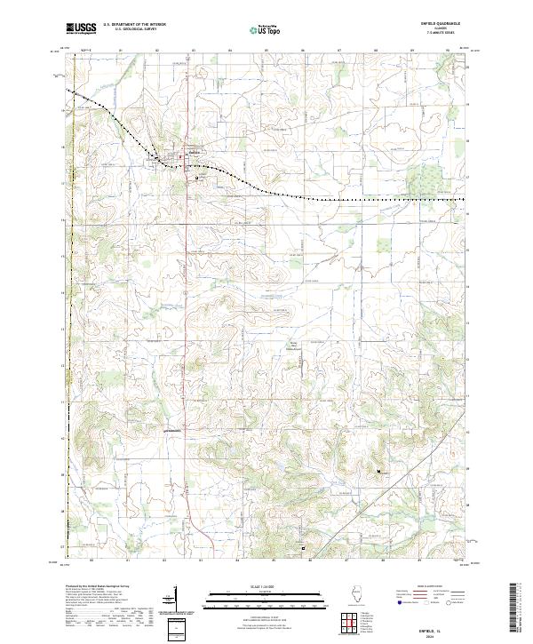US Topo 7.5-minute map for Enfield IL