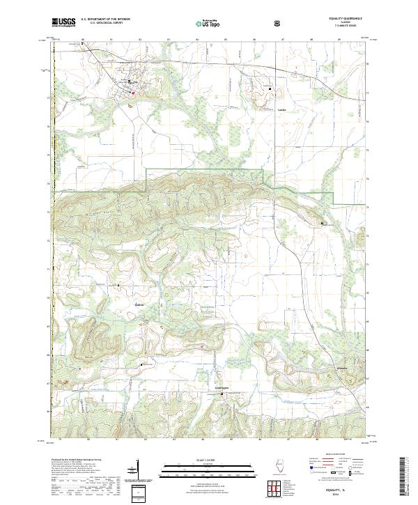 US Topo 7.5-minute map for Equality IL