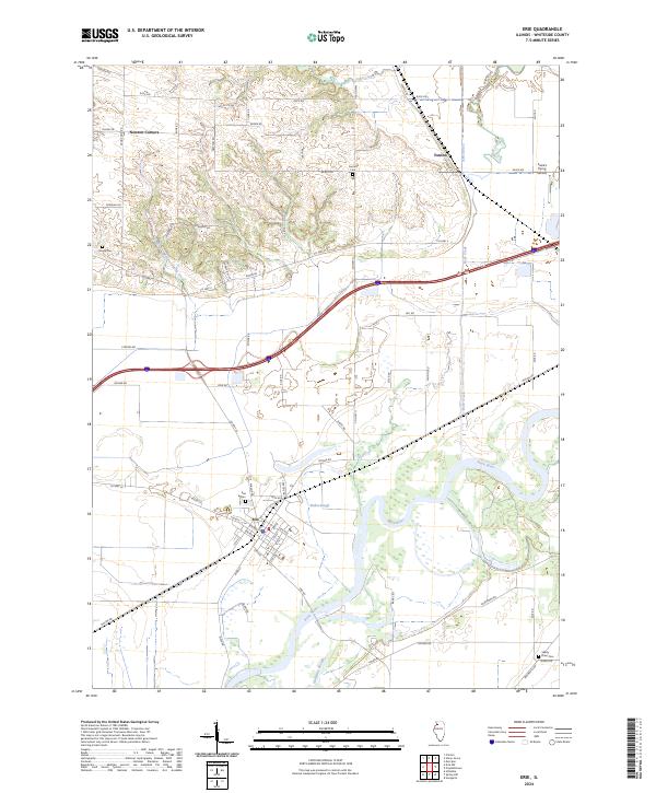US Topo 7.5-minute map for Erie IL