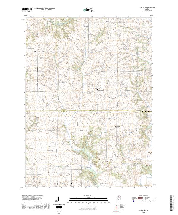 US Topo 7.5-minute map for Fair Haven IL