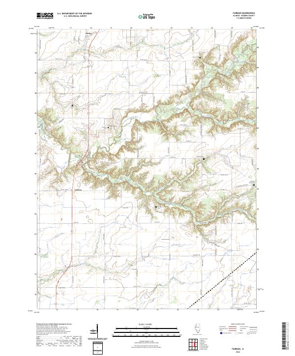US Topo 7.5-minute map for Fairman IL