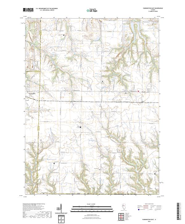 US Topo 7.5-minute map for Farmington East IL