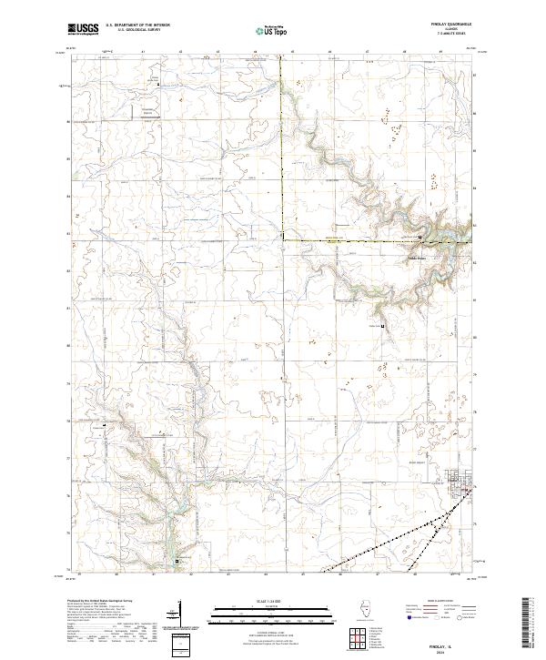 US Topo 7.5-minute map for Findlay IL