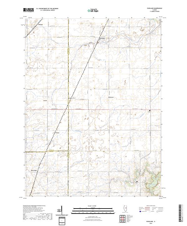 US Topo 7.5-minute map for Foosland IL