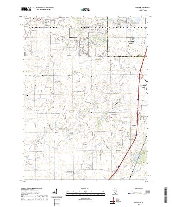 US Topo 7.5-minute map for Frankfort IL