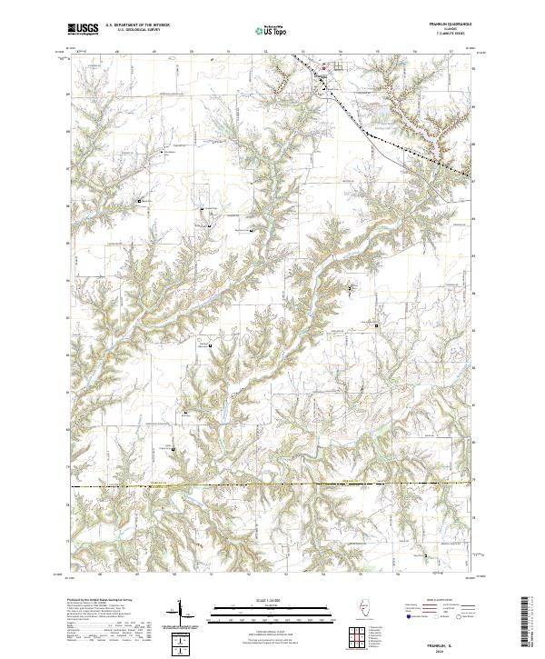 US Topo 7.5-minute map for Franklin IL
