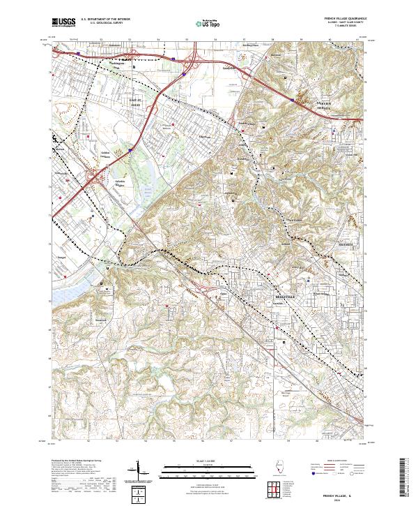 US Topo 7.5-minute map for French Village IL