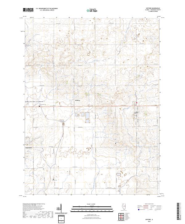 US Topo 7.5-minute map for Gifford IL