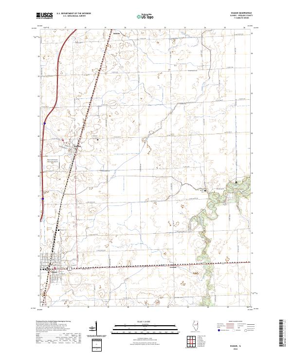 US Topo 7.5-minute map for Gilman IL