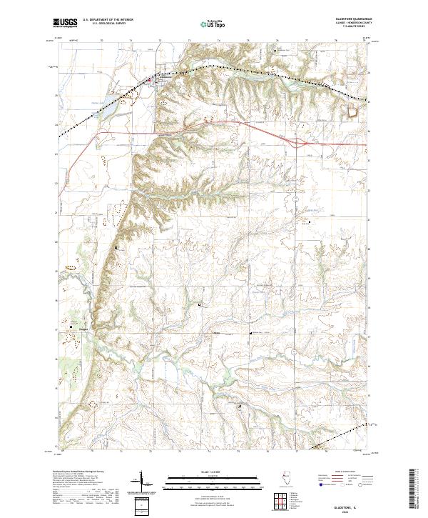 US Topo 7.5-minute map for Gladstone IL