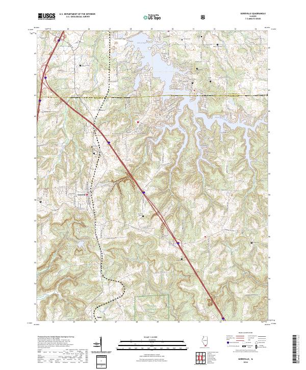 US Topo 7.5-minute map for Goreville IL