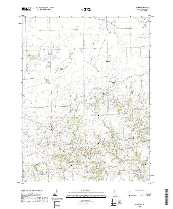 US Topo 7.5-minute map for Grandview IL