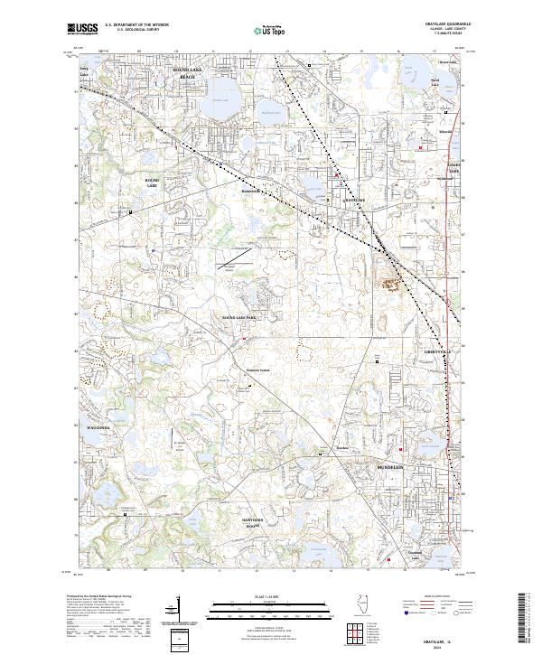 US Topo 7.5-minute map for Grayslake IL