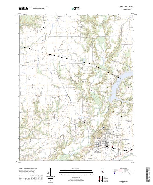 US Topo 7.5-minute map for Greenville IL