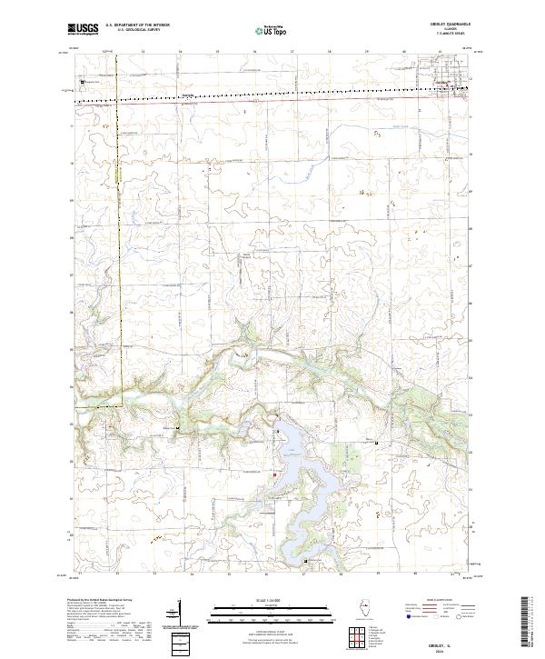 US Topo 7.5-minute map for Gridley IL