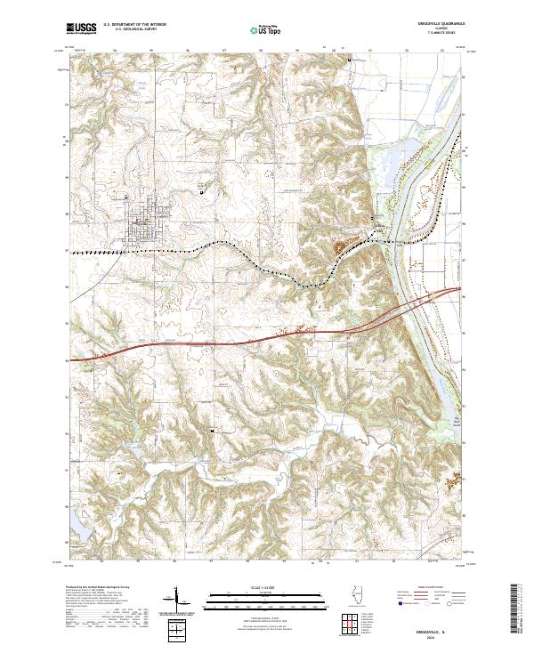 US Topo 7.5-minute map for Griggsville IL