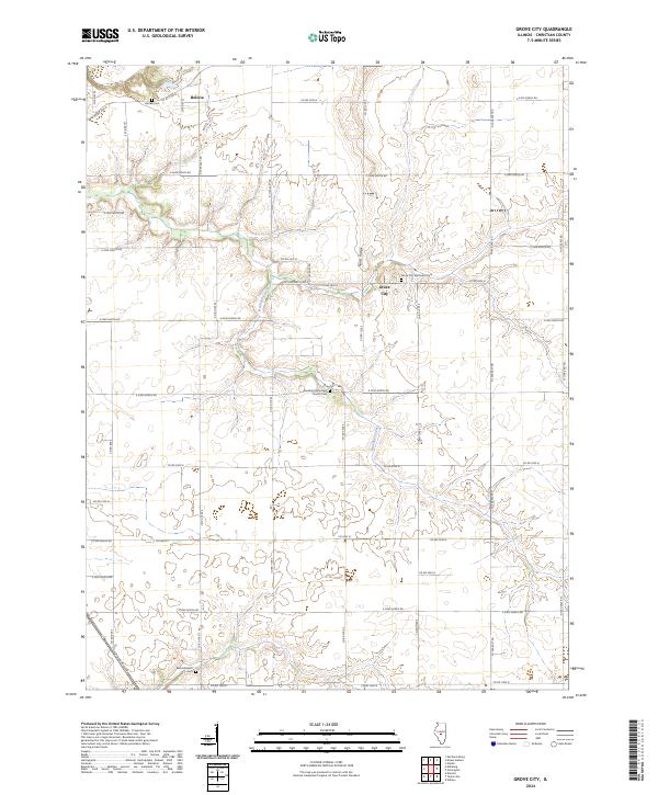US Topo 7.5-minute map for Grove City IL