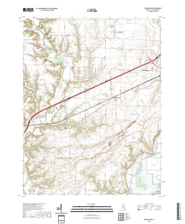 US Topo 7.5-minute map for Hagarstown IL