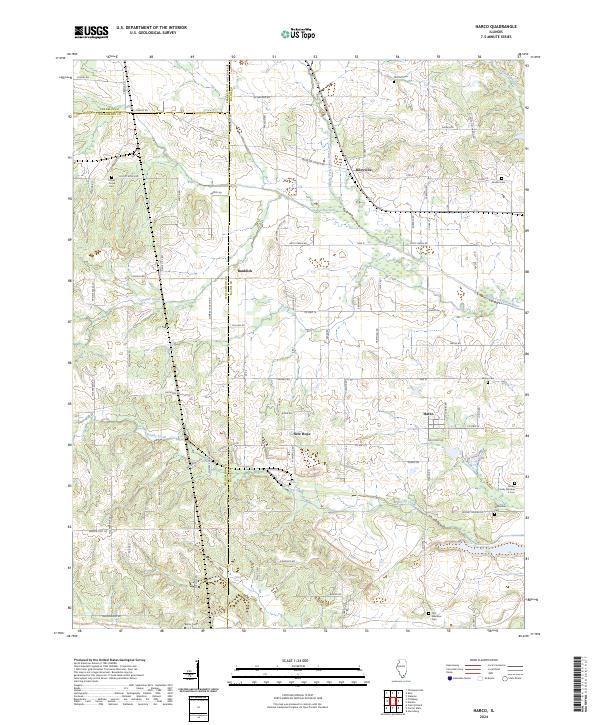 US Topo 7.5-minute map for Harco IL