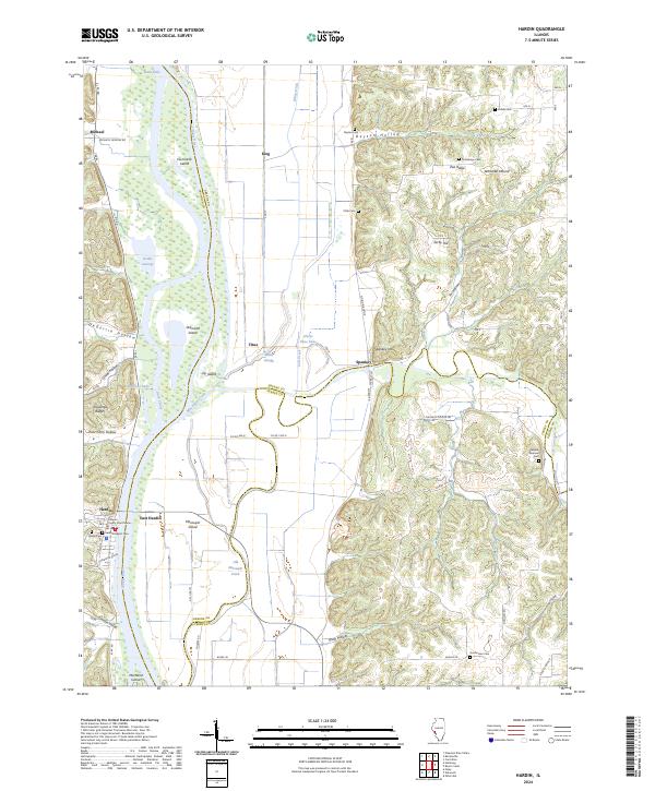 US Topo 7.5-minute map for Hardin IL