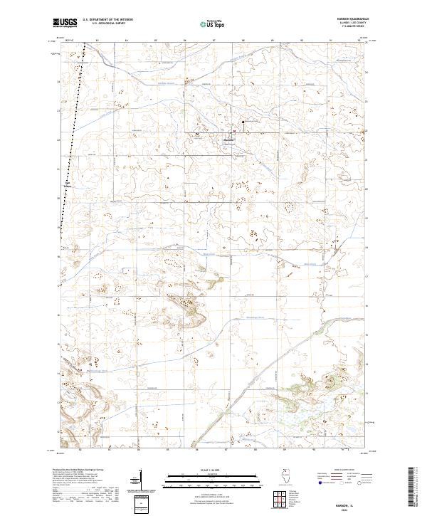 US Topo 7.5-minute map for Harmon IL