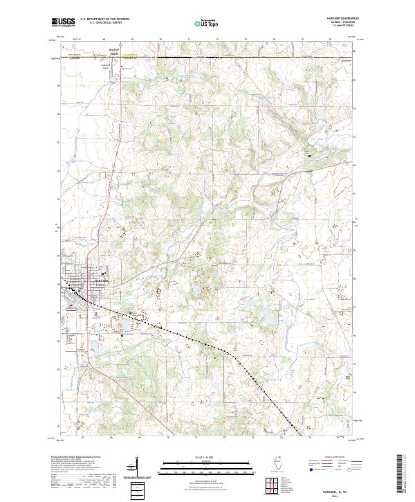 US Topo 7.5-minute map for Harvard ILWI