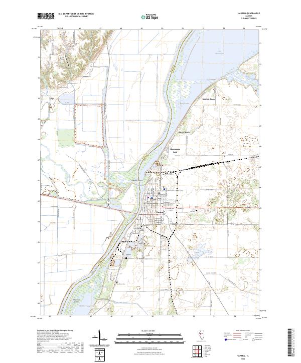 US Topo 7.5-minute map for Havana IL